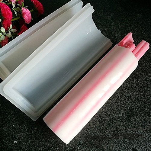 EchoDone Round Tube Soap Mold Column Silicone Embed Soap Making Supplies Tool 1000ML - Image 3