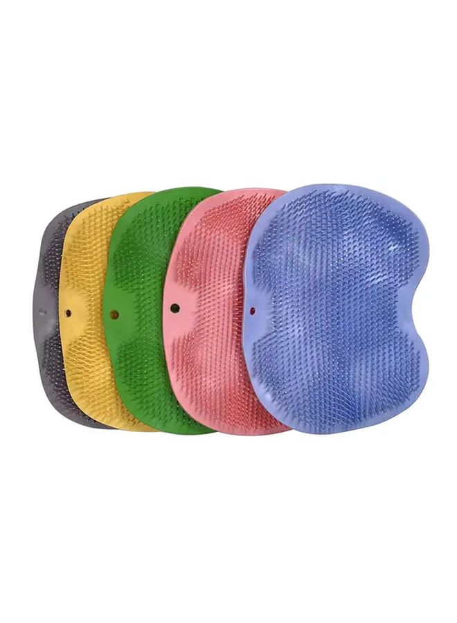 Yellow Back And Foot Shower Scrubber For Full Body Exfoliation Massage Non Slip Bathroom Foot Brush Soaking Mat - Image 5