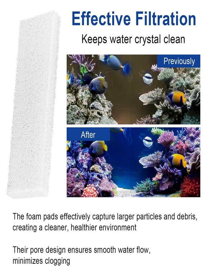 HCLSY 4 Pcs Filter Foam Pad Compatible with Fluval U2 Underwater, Underwater Sponge Aquarium Underwater Filter, U2 Filter Replacement for Aquarium Fish Tank Filters - Image 4