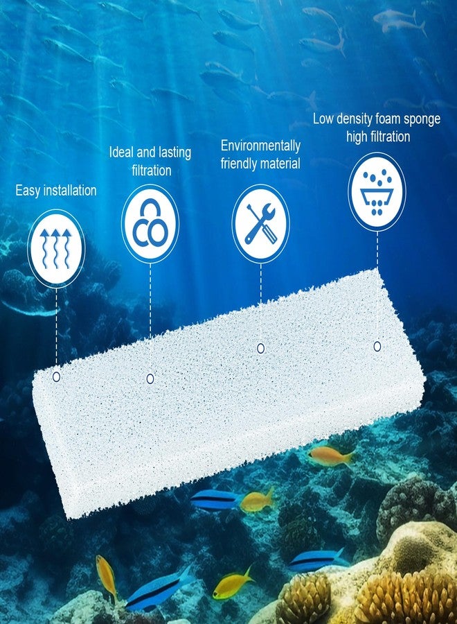 HCLSY 4 Pcs Filter Foam Pad Compatible with Fluval U2 Underwater, Underwater Sponge Aquarium Underwater Filter, U2 Filter Replacement for Aquarium Fish Tank Filters - Image 3