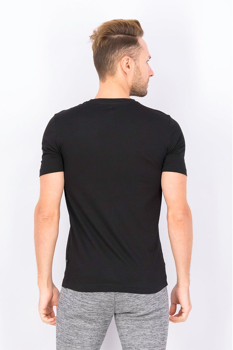 PUMA تي شيرت تدريب قصير الأكمام للرجال، أسود - Image 3