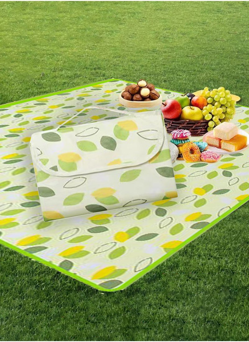 Jourvent Extra Large Picnic Outdoor Blanket, 200*200cm Waterproof Foldable Blankets Gingham Picnic Mat for Beach, Camping Grass Lawn Park Accessories Cute Couple Gifts(4-8) People  - Image 1