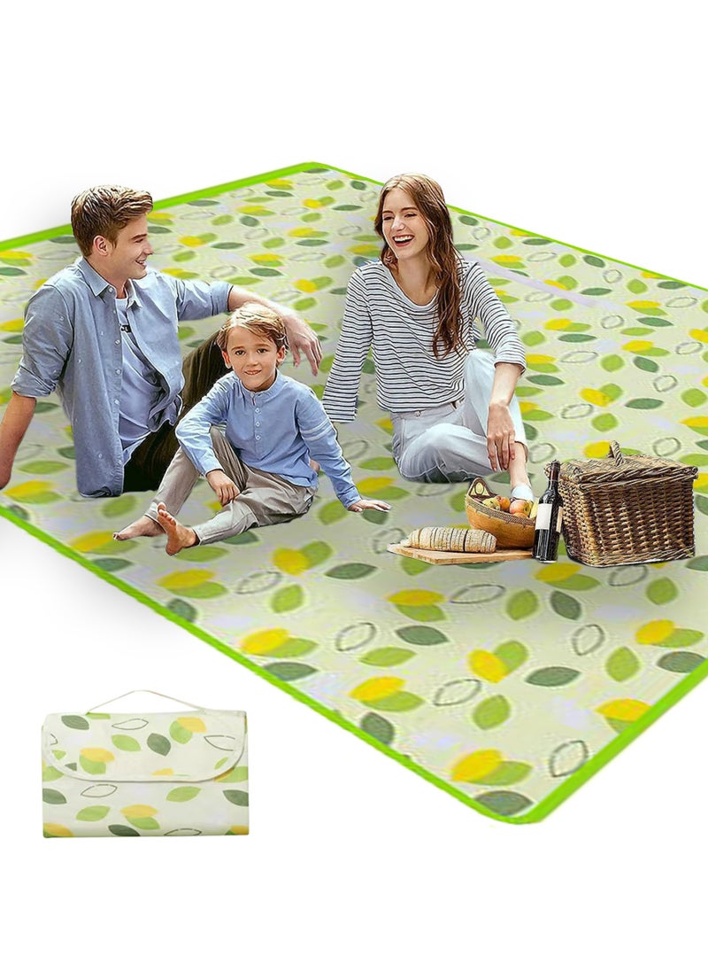 Jourvent Extra Large Picnic Outdoor Blanket, 200*200cm Waterproof Foldable Blankets Gingham Picnic Mat for Beach, Camping Grass Lawn Park Accessories Cute Couple Gifts(4-8) People  - Image 2