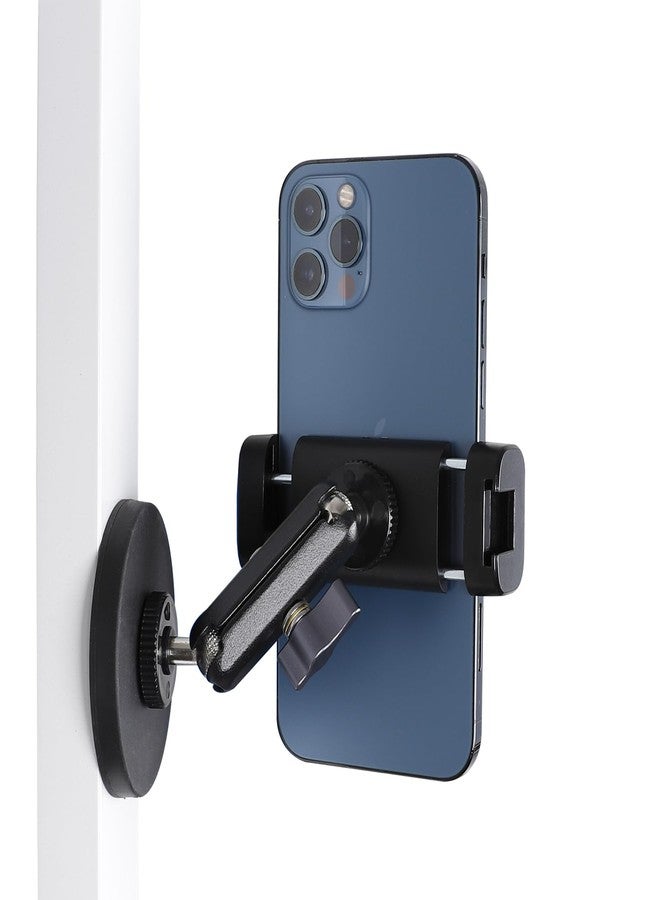 Leenconghui Gym Magnetic Phone Holder Mount with 360° Adjustable Dual Ballhead Magic Arm, Magnet Base Phone Mount for Gym Equipment, Refrigerator, or Any Ferrous Metal Surface, Compatible with All Smartphones - Image 1