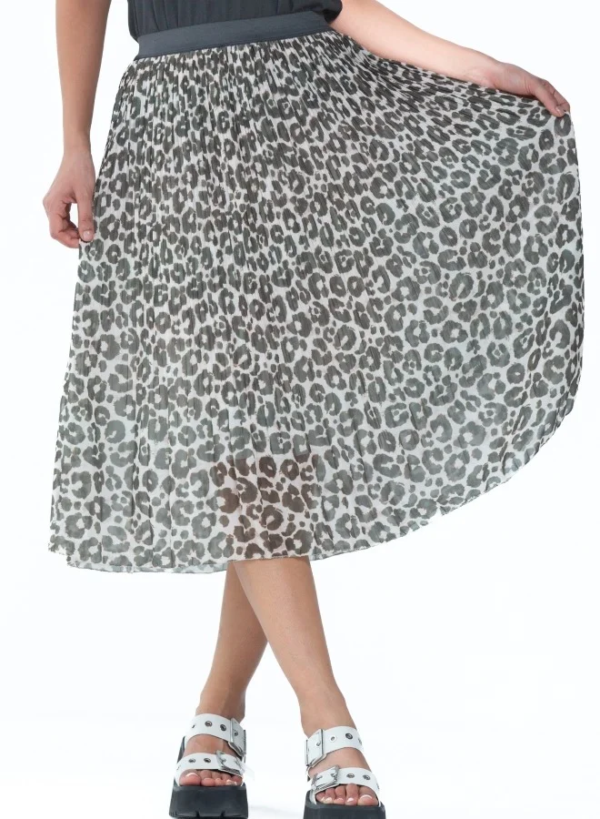 هايليز Animal Print Midi Skirt