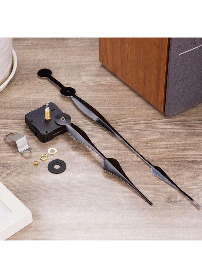 Hicarer - Hicarer High Torque Long Shaft Clock Movement Mechanism Clock Replacement Clock Motor with 12 Inch Long Spade Hands - Image 1