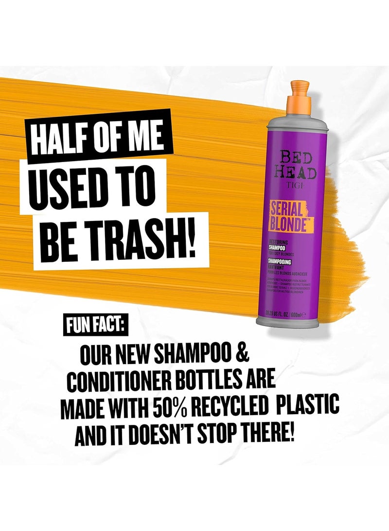 TIGI Bed Head by TIGI Serial Blonde Shampoo for Blonde Hair 600ml - Image 3