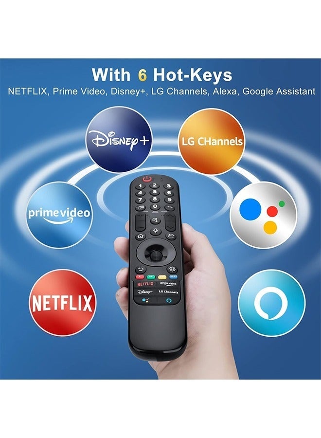Alex Magic Remote for LG Smart TV Remote Control Replacement with Pointer and Voice Function Compatible with LG 2021/2022/2023 UHD OLED QNED NanoCell 4K 8K Smart TV - Image 4