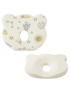 JOGAMS Baby Pillow Head Shaping Soft and Cozy Baby Pillow Preventing Flat Head and Shapes Infant's Head Perfect for Sleeping and Head Support for 0 to 36 Months Newborns and Infant  - Image 1