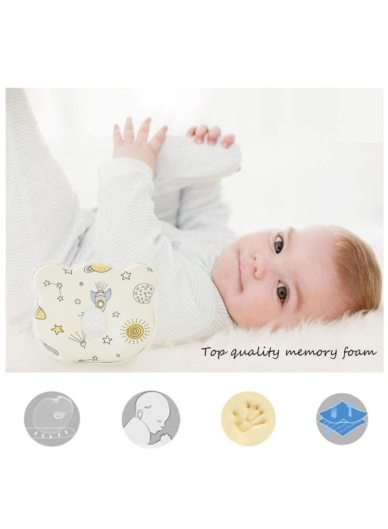 JOGAMS Baby Pillow Head Shaping Soft and Cozy Baby Pillow Preventing Flat Head and Shapes Infant's Head Perfect for Sleeping and Head Support for 0 to 36 Months Newborns and Infant  - Image 4
