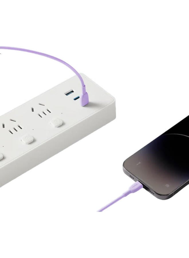 Bull Ctoc/Male To Male Fast Charging Data Cable, C-C 3A/60W Max/1M/Compatible With Iphone 15/Huawei/Xiaomi/Tablets/Laptops, Misty Purple - Image 3