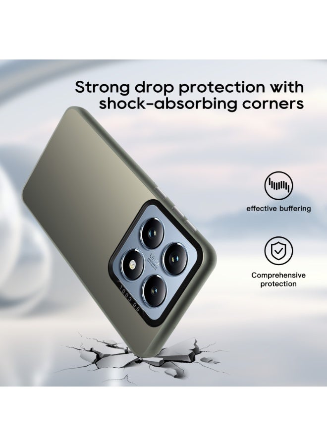 LiuShan Xiaomi 15 Case, Slim TPU Bumper Phone Cover,360°Full Body Shockproof Protective Phone Case for Xiaomi 15 Gray - Image 3