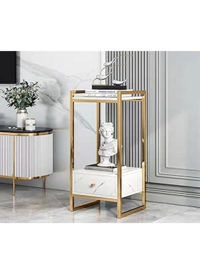 Harmony Home Harmony Home Elegant Dressing Table – Solid Console Table with Metal Frame, Stylish Side Table for Bedroom & Living Room Décor, Perfect for Home Decoration & Table Lamp Display  - Image 1