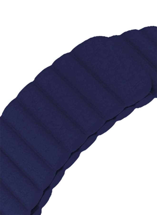 NIBEMINENT Magnetic Leather Band For Apple Watch 42/44/45mm Blue - Image 4