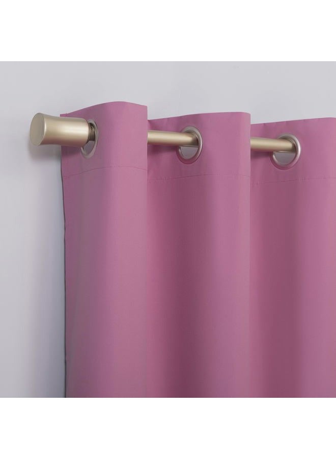 Sun Zero Halton Bright Vibes Total Blackout Grommet Curtain Panel, 40" x 84", Pink - Image 3