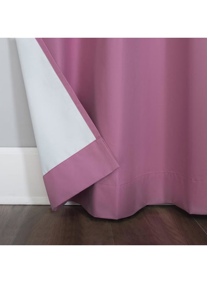 Sun Zero Halton Bright Vibes Total Blackout Grommet Curtain Panel, 40" x 84", Pink - Image 5