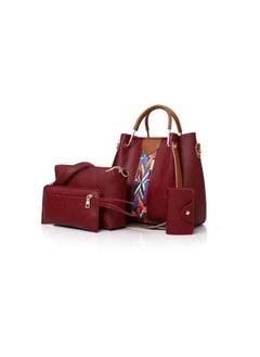 MOSH 4-Piece Lattice Texture Handbag Set 