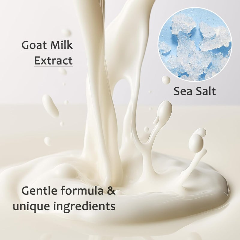 Fusang 3PCS Goat Milk Soap BarsMoisturizing Body Bar Soap for Men and WomenGentle Organic Goat Milk SoapsLong Lasting Nourishing Face and Body Wash Bar for All Skin Types - Image 3