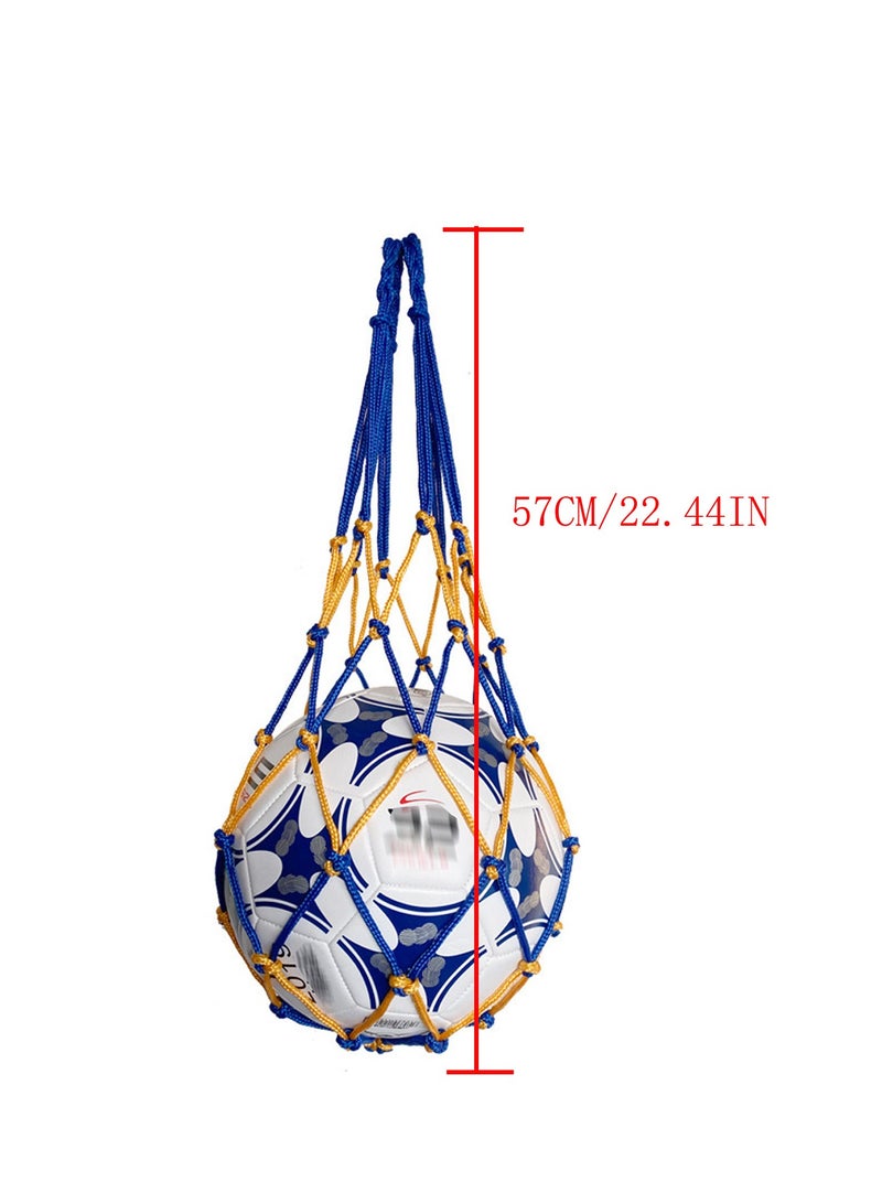 2 Pcs Basketball Net Bag, Sports Equipment Mesh  Carry Bag for  Football Soccer Volleyball - Image 2