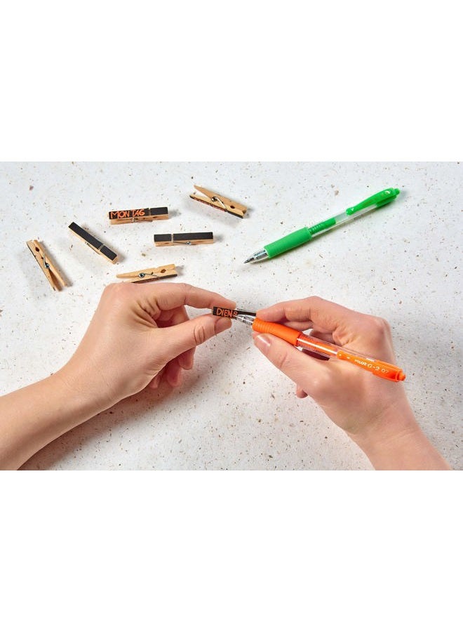 PILOT G-2 Retractable Gel Ink Rollerball Pens - 0.7mm Nib Tip - Pillow Pack Set of 3 - Green Ink - Image 2