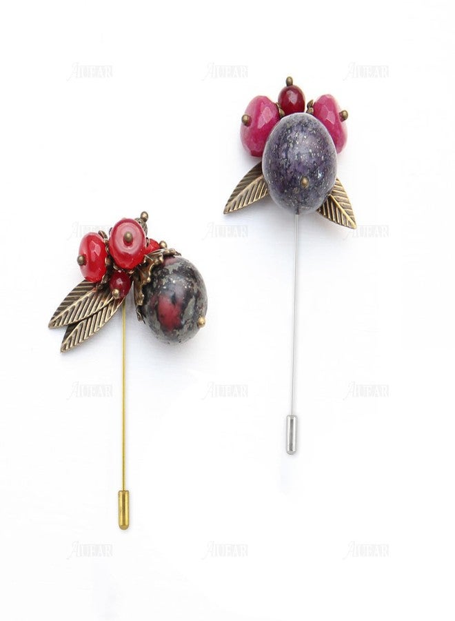 AUEAR, 40 Pack Round Tray Lapel Pin Stick Craft Pins for Men Women Suit Tie Hat Scarf DIY Costume Jewelry Accessories Silver Gold - Image 5