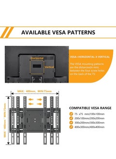 None/Brand Wall Mount TV Stand with Rugged Double Arm, Standard Load-bearing 26"-55", Maximum size 75 inches, Holds Up to 40kg  - Image 3