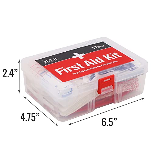 DMI 175-Piece First Aid Kit for Minor Injuries, Cuts and Scrapes, All-Purpose, Portable and Convenient, Includes Bandages, Injury Treatment, Dressings, and Instruments, HSA & FSA Eligible - Image 4