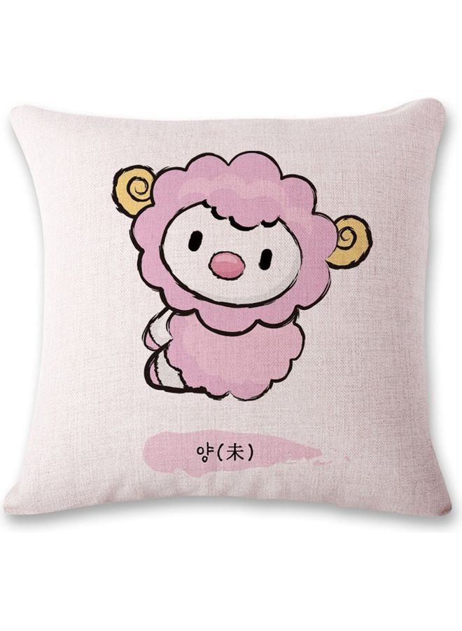 NIBEMINENT Linen Decorative Cushion Cover Multicolour