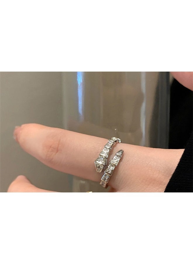 yongsheng Serpentine Open Ring Snake Cuff for Women - Jewelry for Anniversary Valentine's Day Christmas Party  - Image 4