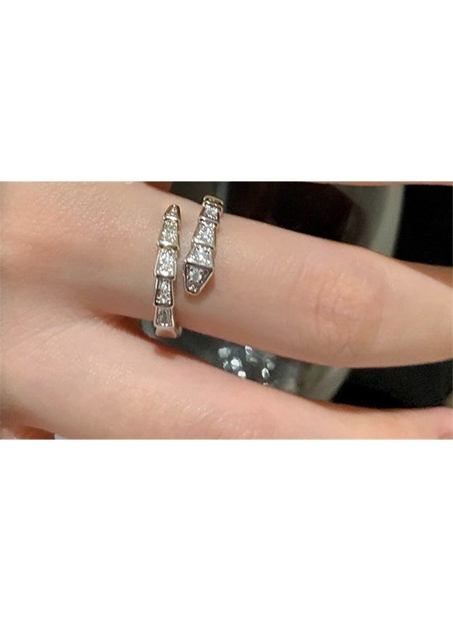 yongsheng Serpentine Open Ring Snake Cuff for Women - Jewelry for Anniversary Valentine's Day Christmas Party  - Image 5
