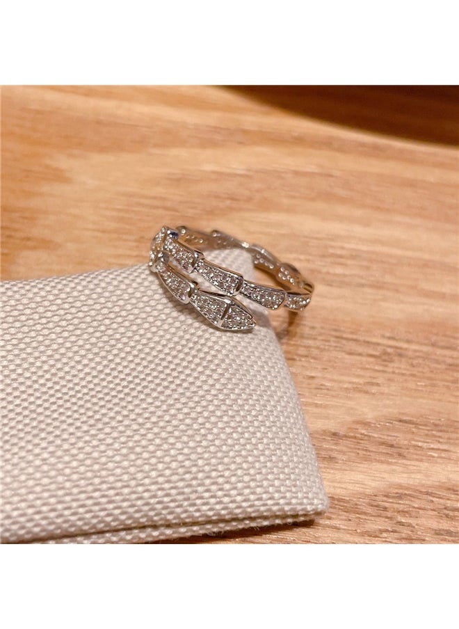 yongsheng Serpentine Open Ring Snake Cuff for Women - Jewelry for Anniversary Valentine's Day Christmas Party  - Image 2