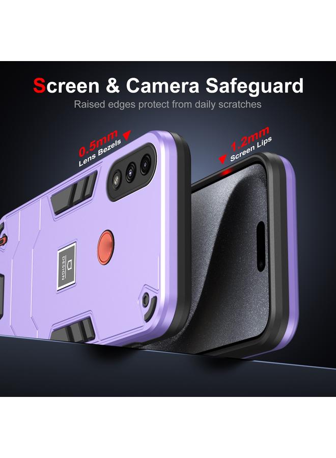 S-TOP Case For Motorola Moto E7 Power Shockproof TPU Hybrid PC Phone Case - Image 2