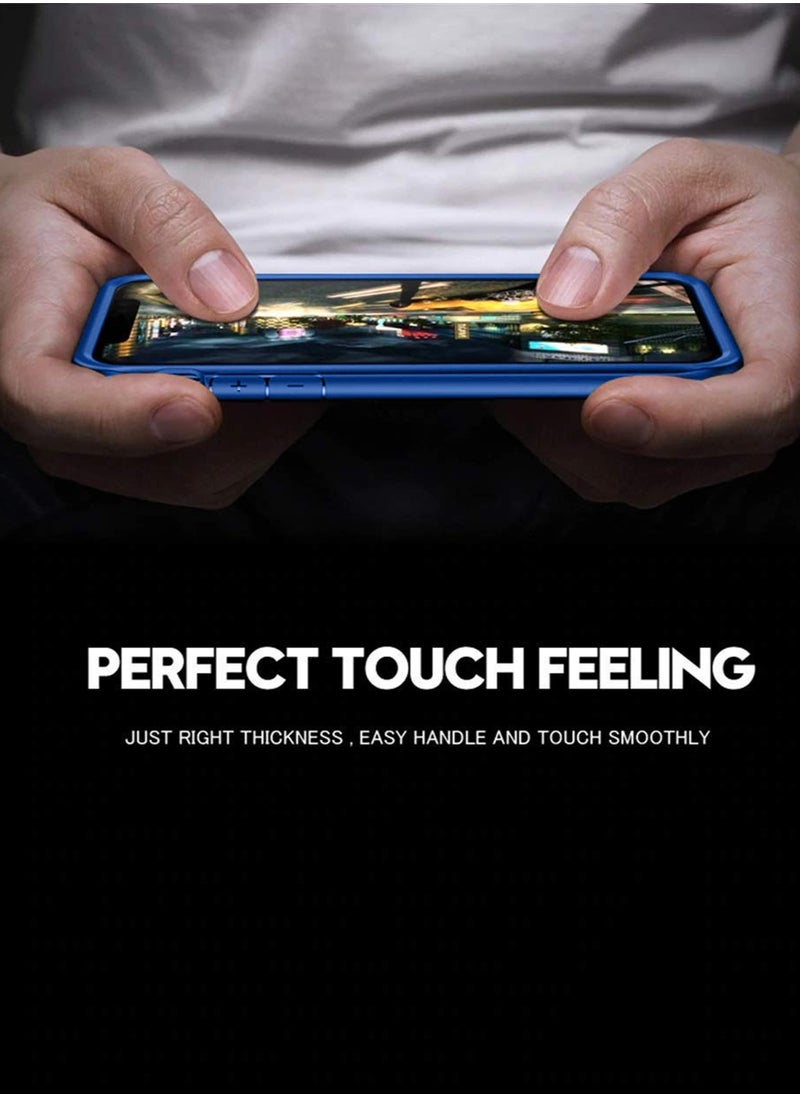Wtech Samsung Galaxy A55 5G 2024 Premium Soft Liquid Silicone Case Cover (MCRPSN) - Navy Blue  - Image 4