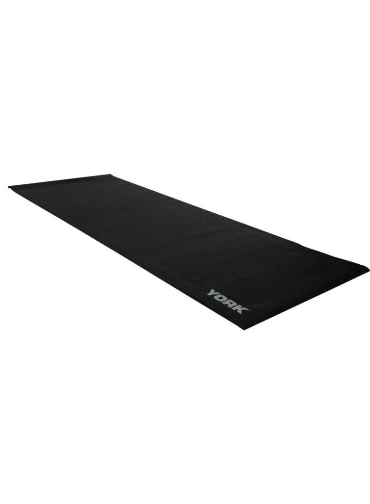 YORK Yoga Mat PVC with Carrying Strap – Non-Slip Exercise Mat for Fitness, Black, 170 x 61 x 0.3 cm - Image 1