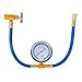 Aupoko R134A AC Refrigerant Recharge Hose with 70 mm Gauge and 12 Female Freon Can Tap for R12 R22 Port for Auto or Air Conditioner and Refrigerator Refrigerant System - Image 2