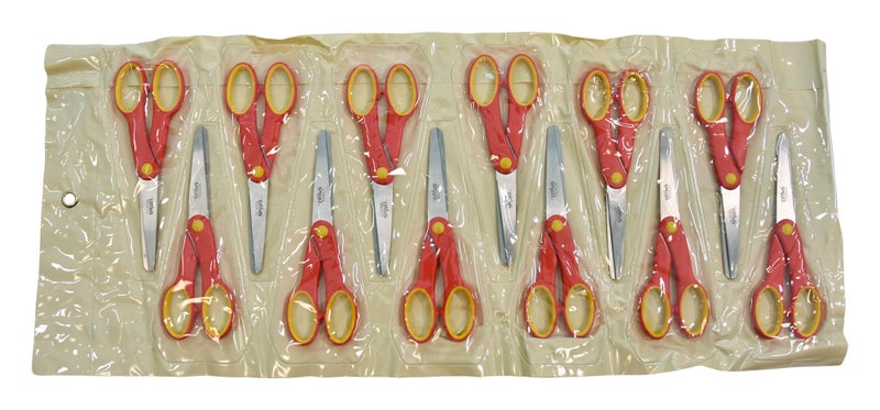 School Smart Blunt Tip Student Scissors, 6-1/4 Inches, Pack of 12 - Image 2
