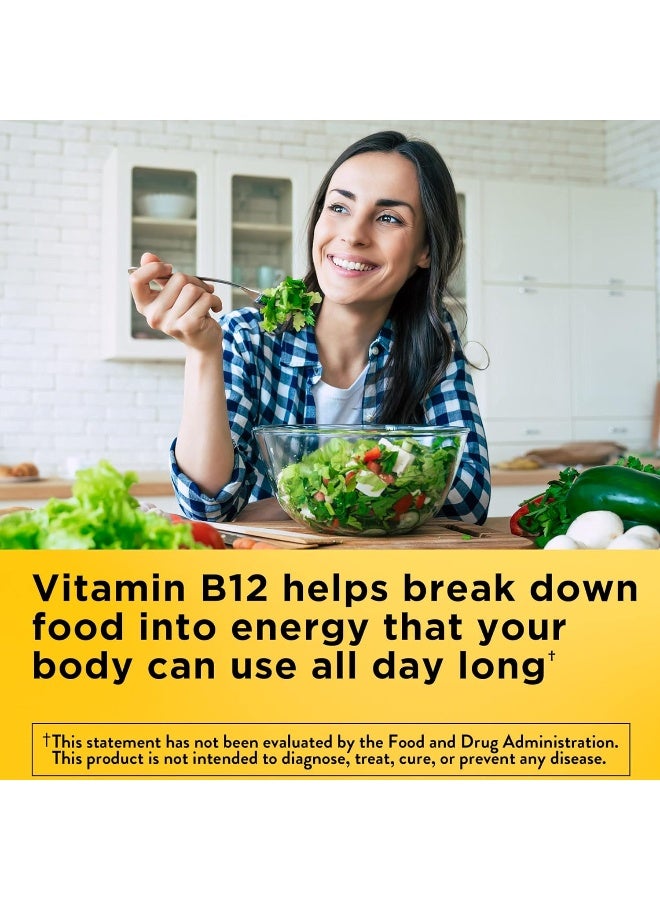 Nature Made Maximum Strength Vitamin B12 5000 mcg, Dietary Supplement for Energy Metabolism Support, 60 Softgels, 60 Day Supply - Image 2