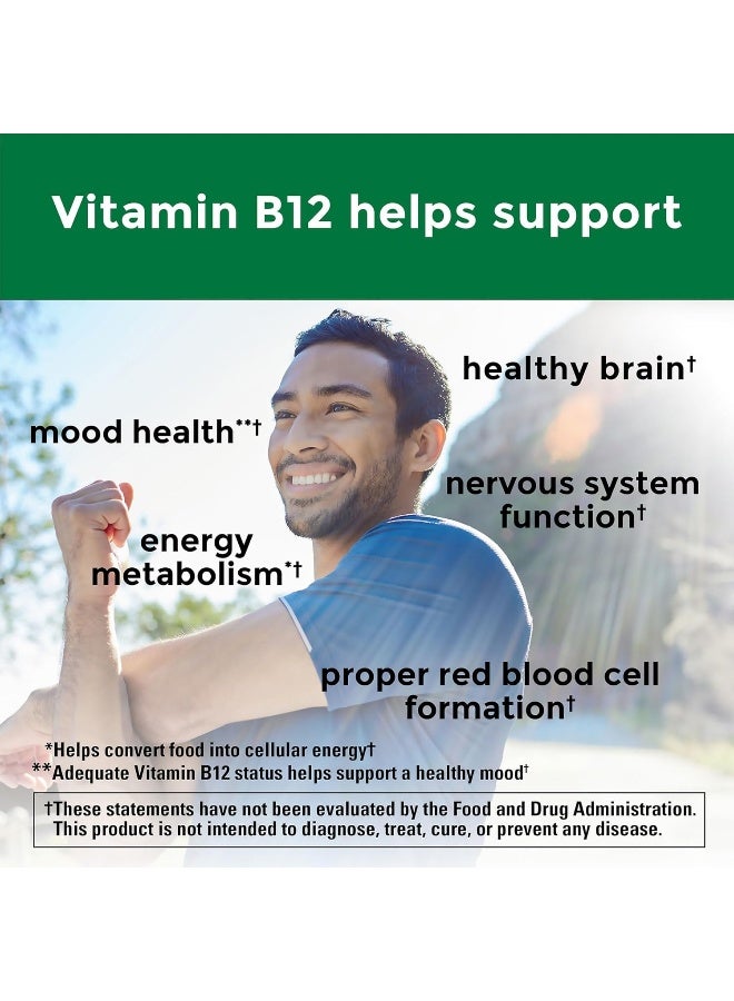 Nature Made Maximum Strength Vitamin B12 5000 mcg, Dietary Supplement for Energy Metabolism Support, 60 Softgels, 60 Day Supply - Image 3