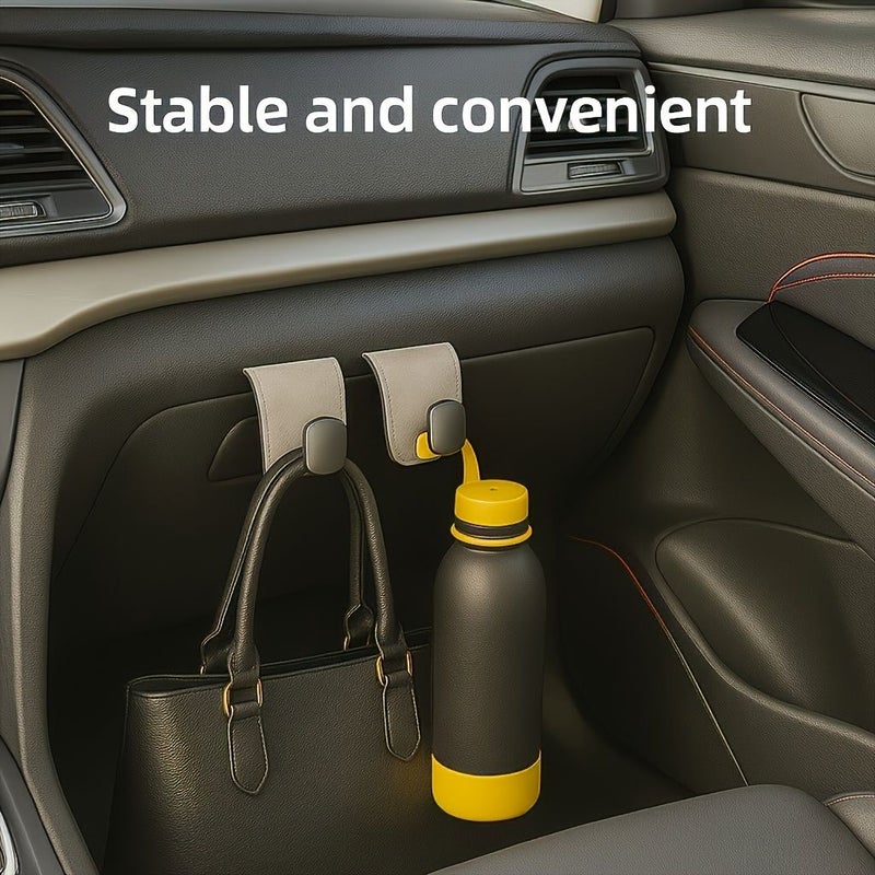 خطافات المقعد الخلفي للسيارة السوداء لتخزين المعادن، ملحقات داخلية لتنظيم الأشياء - Image 3