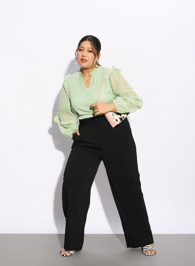 ساسافراس بنطلون كارغو بجيوب متعددة من ستايلي - Image 2