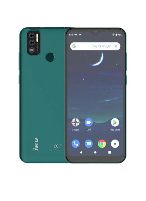 A7 Plus Dual SIM Mobile, 16 GB Internal Memory, 2GB RAM, 3G Network - Emerald Green