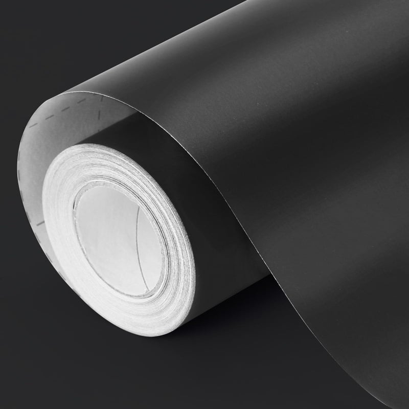 Donyang Black Wrapping Paper, 17In x 33Ft Gift Wrapping Paper, Matte Metallic Paper - Image 1