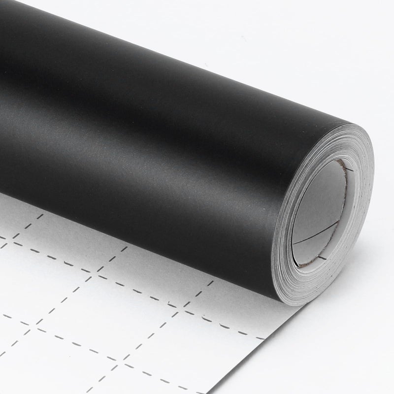 Donyang Black Wrapping Paper, 17In x 33Ft Gift Wrapping Paper, Matte Metallic Paper - Image 2