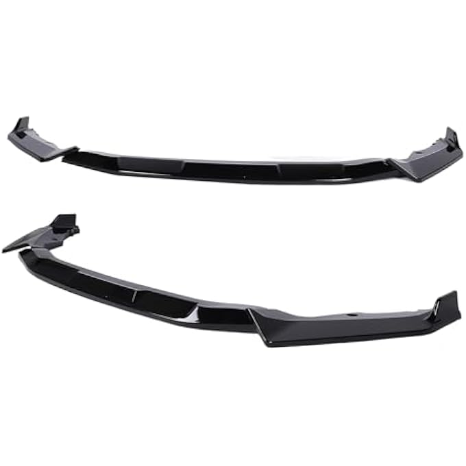 Eujgoov Front Bumper LipGlossy Black Higability ABS LIP Spoiler for 2020-2022, Easy Installation for Sporty Style Enthusiasts - Image 3