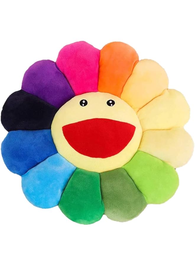 The Bros Floor Pillows for Kids Reading Book, Gaint Sunflower Pillows, Flower Floor Cushions Kids Chair Cushion for Kids Reading Book (Colorful, 43 cm) - Image 1