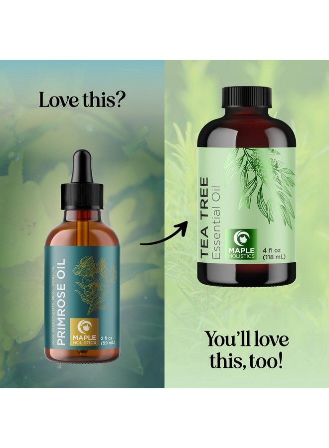 Maple Holistics Pure Evening Primrose Oil For Skin - Cold Pressed Natural Face Moisturizer And Nourishing Hair Oil - Use In Diy Skin Care For Dry Flaky Skin Hydration And As A Carrier Oil For Essential Oils Mixing - Image 4