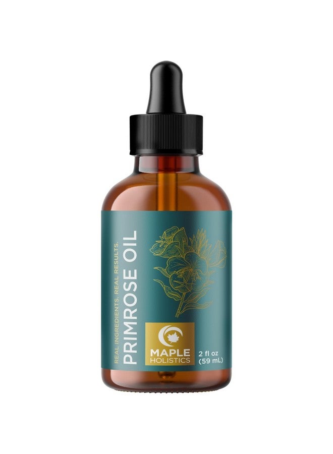 Maple Holistics Pure Evening Primrose Oil For Skin - Cold Pressed Natural Face Moisturizer And Nourishing Hair Oil - Use In Diy Skin Care For Dry Flaky Skin Hydration And As A Carrier Oil For Essential Oils Mixing - Image 1