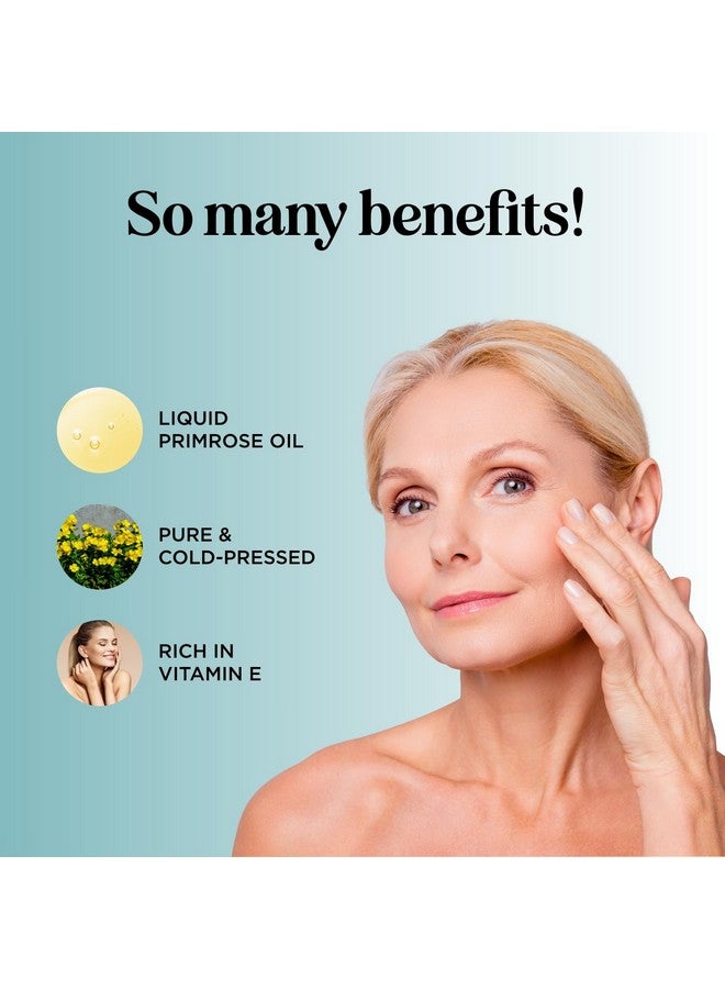 Maple Holistics Pure Evening Primrose Oil For Skin - Cold Pressed Natural Face Moisturizer And Nourishing Hair Oil - Use In Diy Skin Care For Dry Flaky Skin Hydration And As A Carrier Oil For Essential Oils Mixing - Image 3