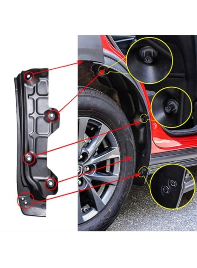 Generic Jodriva 2Pcs Fender Car Mudguard Refit Rear Tire Fender Special Decoration Auto Mudguard Exterior, for, for Mazda, CX-30 2020 Car Accessories Car Mudguards  - Image 5