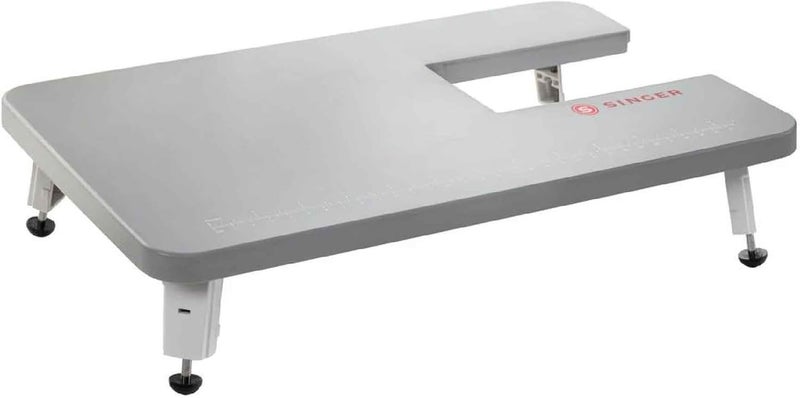 SINGER طاولة تمديد رمادية للآلات الميكانيكية الثقيلة 4411، 4423، 4432، 4452، 5511، 5523، 5532، 6335 | تدعم المشاريع الأكبر | سطح مستقر مع ساق قابلة للطي - Image 1